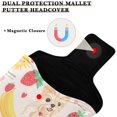 thumbnail image 3 of Haosy Dog Banana Strawberry Sun Golf Mallet Putter Cover Strong Magnetic Leather Golf Club Headcover Closure, 3 of 7