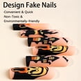 thumbnail image 3 of Fofosbeauty 24pcs Press on False Nails Tips, Coffin Fake Acrylic Nails, Helloween Orange, 3 of 7