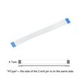 thumbnail image 4 of Uxcell 3.94'' 18 Pins FFC FPC Flat Flexible Cable(A Type) for LCD Laptop Plastic White 10pcs, 4 of 5
