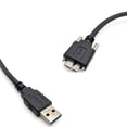 thumbnail image 3 of JIAHAOO Locking Screw USB 3.0 Micro B Cable 0.6m Black Industrial Camera 5Gbps High Speed Data Transfer Use, 3 of 10