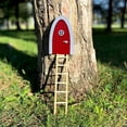 thumbnail image 2 of Juego de puertas en miniatura para jardín de hadas - Madera, paquete de 6, para decoración de exteriores/DIY/regalos, 2 of 6