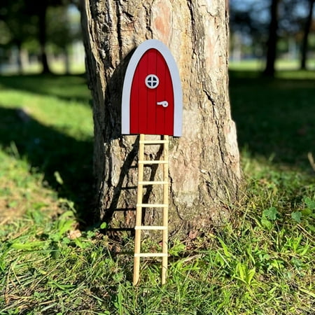 

Xubond Christmas Unique Home Decor 1 Set Of Fairy Garden Decorations Miniature Gnome Home Window And Door For Trees Yard Art Sculpture Decor DIY Outdoor Decora Accessories Home Decor Desk Decorations
