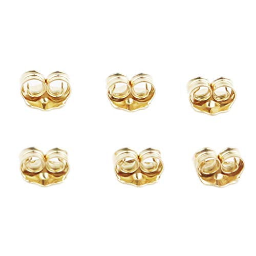 Sterling Silver Large Fancy Earring Backs Jewelry Earnuts for DIY 10pcs 5 pairs 