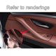 thumbnail image 4 of 1 juego de cubiertas embellecedoras para manija de puerta interior de coche, compatibles con BMW Serie 5 Negro, 4 of 6