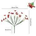 thumbnail image 4 of Yhmxh Artificial Flowers 4th of July Patriotic Faux Red White and Blue Flowers Independence Day SilkFlowers Stems Floral Arrangement for Memorial Day Home Party Vase Decor, 4 of 6