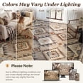 thumbnail image 6 of SIXHOME Southwestern Area Rug 6'x9' Vintage Geometric Large Area Rug Soft Indoor Carpet for Living Room Bedroom Dining Room Boho Rustic Tribal Rug, 6 of 7