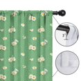 thumbnail image 4 of Blackout Kids Curtains,Green Daisy Flower Floral Pattern Childrens Insulated Curtains Set Of 2,Bedroom Essentials,Toddler Room Decor 52"x63", 4 of 5
