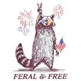 thumbnail image 2 of Feral And 4th Of July T Shirt, Funny Usa Shirt, Funny Raccoon Shirt,Merica 4th Of July T Shirt, 4th Of July Outfits For Women, 2 of 7