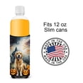 thumbnail image 4 of Carolines Treasures  0.25 x 6.5 x 4 in. Golden Retriever Spooky Halloween Hugger for Ultra Slim Cans, 4 of 5