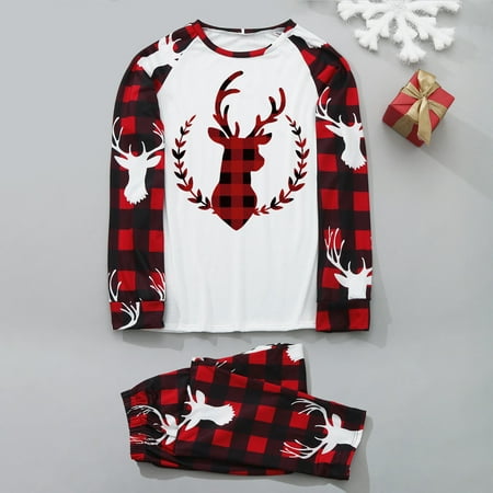 

Christmas Gifts Christmas Pajamas for Family Xmas Pajamas Pjs Sleepwear Outfits Matching Set Polyester Red Xl