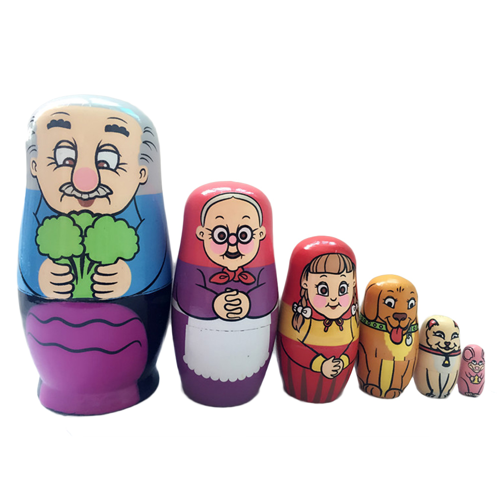 Dolls Nesting Russian Doll Matryoshka Babushka Stacking Wooden Kids