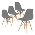 thumbnail image 1 of Set de 4 sillas Comedor tipo Eames Minimalistas Reforzadas Gris LUMO, 1 of 7