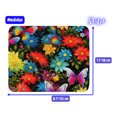 thumbnail image 4 of SVART Mouse Pad diseño de Flores con mariposas arcoiris , 22*18 cm, 4 of 5