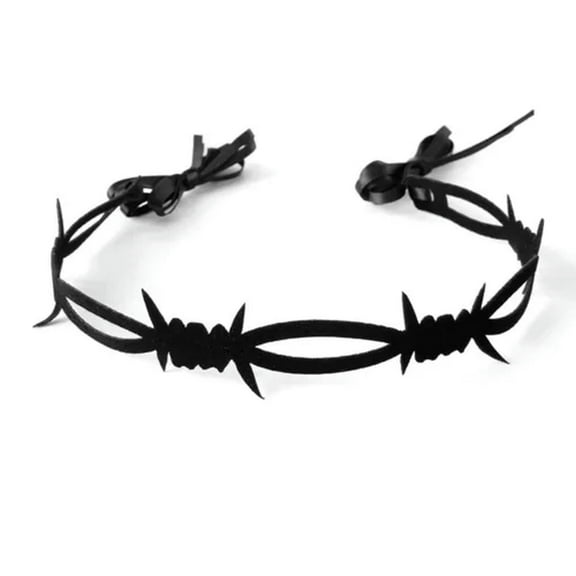 K-KED 1Pc Branch Thorn Necklace Women Gothic Style Neckchain Choker Neck Collar Strap -Black