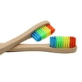 thumbnail image 4 of Soft Toothbrush Set Pack Rainbow Fiber Brushes for Gentle Care, 4 of 6