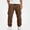 Brown, variant on DJDLJWCJ Boys Jogger Cargo Pants Solid Color Elastic Waist Casual Pants Multi-pocket Outdoor Hiking Pants Gray Size 5T