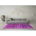 thumbnail image 3 of Ahgly Company Indoor Rectangle Solid Purple Modern Area Rugs, 7' x 10', 3 of 4