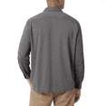thumbnail image 2 of DKNY Men's Knit Long Sleeve Button Down Sport Shirt, Grey, Size XL, 2 of 5