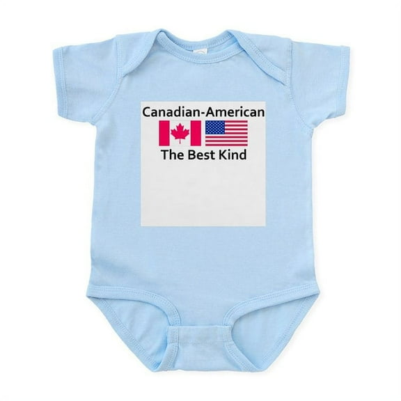 CafePress - Canadian American The Best Ki Infant Bodysuit - Baby Light Bodysuit, Size Newborn - 24 Months