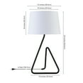 thumbnail image 3 of Evelyn&Zoe Cora 22" Modern Metal Table Lamp with White Bell Fabric Shade, 3 of 5