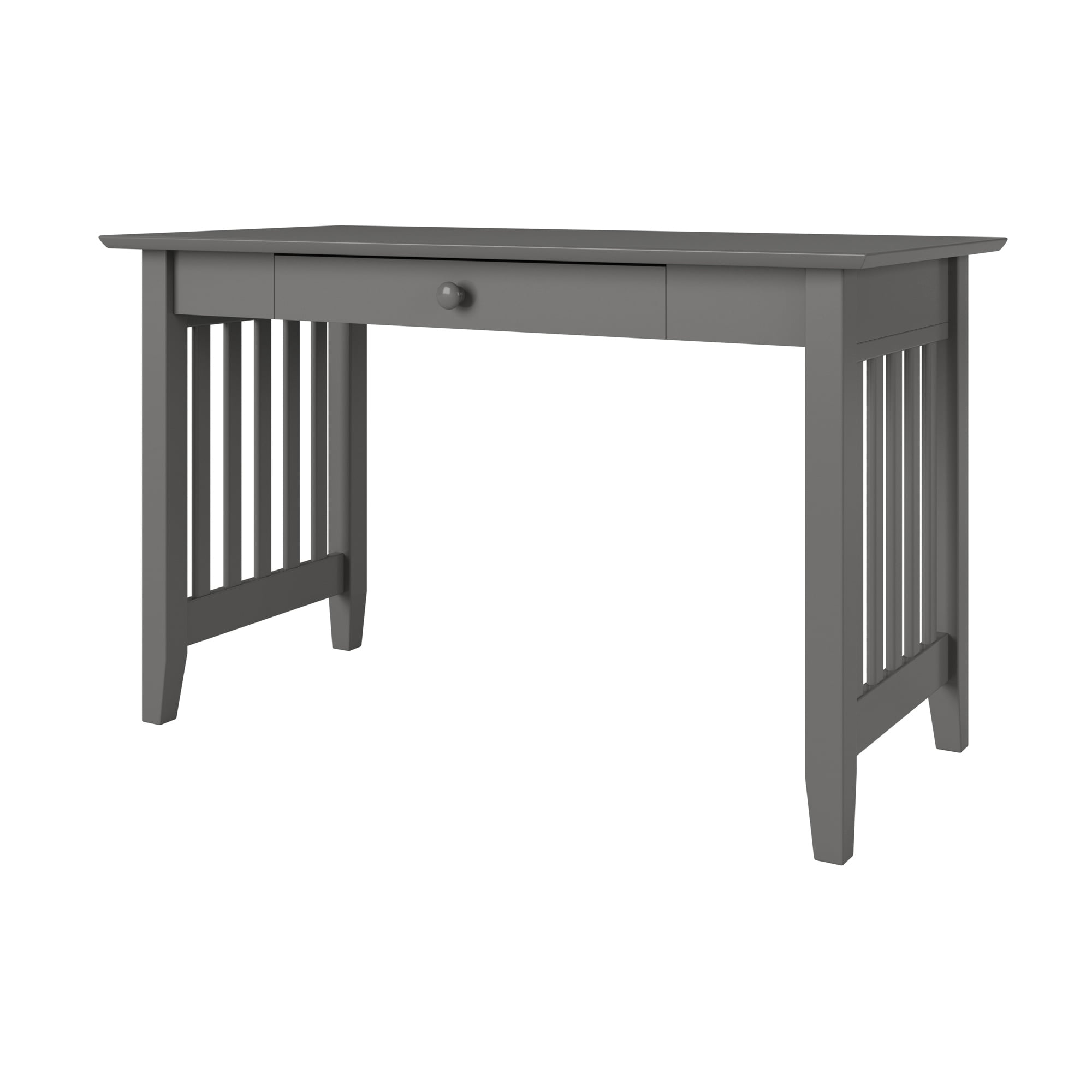 AFI Mission Solid Wood Writing Desk with Drawer, Grey