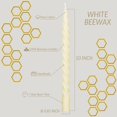 thumbnail image 3 of Cera de abejas TELOSMA en espiral Taper Candles, 25 cm, 12 unidades, color blanco roto, 3 of 5