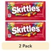 (2 pack) Skittles Original Chewy Candy, Full Size - 2.17 oz Bag