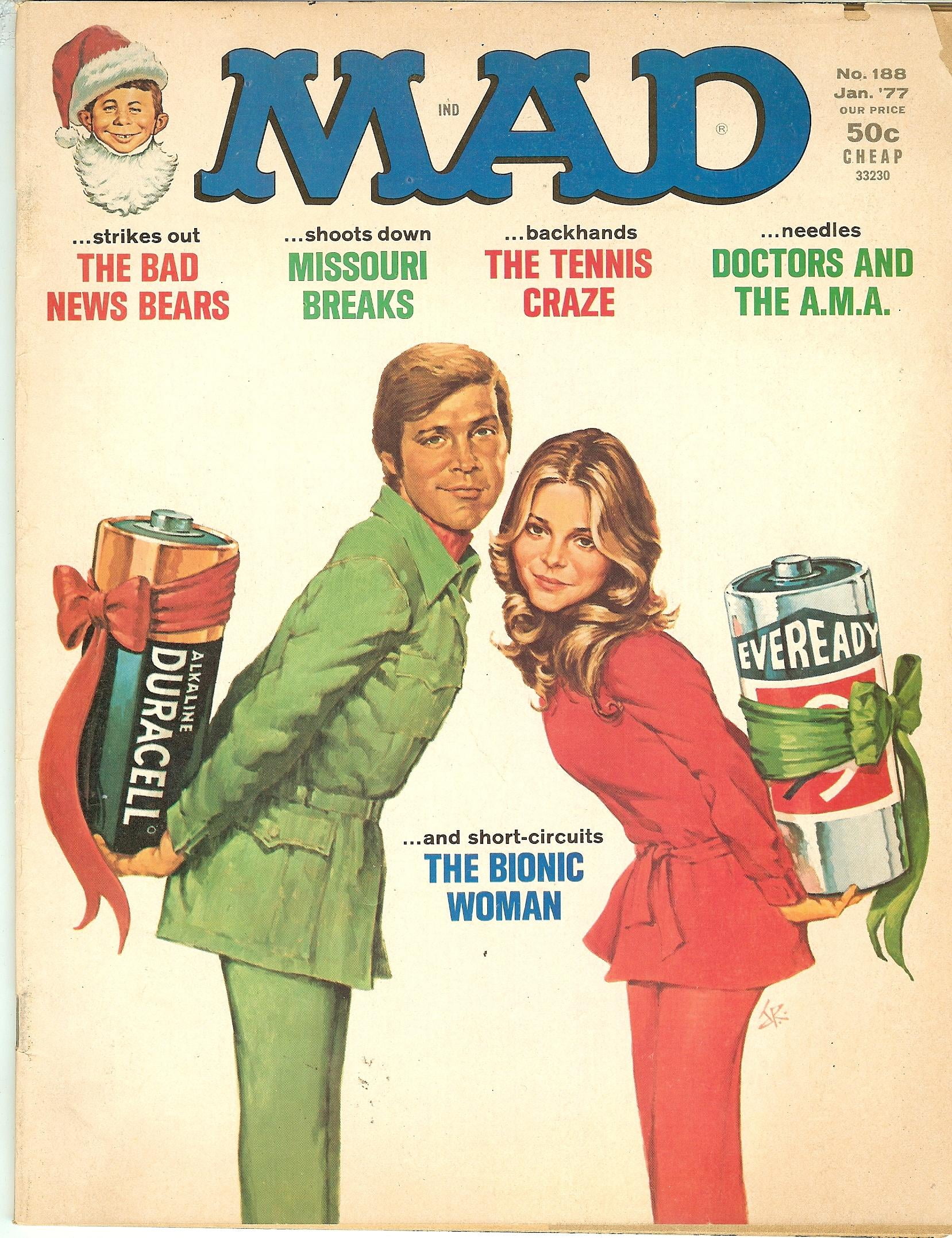 MAD Magazine #188 Jan 1977 Bionic Woman