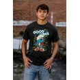 thumbnail image 5 of Urban Smurf Good Vibes Graffiti Drip Men's Graphic T Shirt Tees Brisco Brands S, 5 of 6