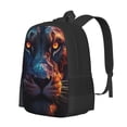 thumbnail image 1 of Balery Forest Cool Lion Mochila para hombre y mujer - Tela Oxford 600D resistente - Gran capacidad, resistente al agua, ideal para la escuela, viajes y senderismo, 1 of 6
