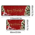 thumbnail image 3 of Loyerfyivos Red Christmas Kitchen Rugs Set of 2 Xmas Trees Snowflake Kitchen Mat for Floor Winter Holiday Non-Slip Kitchen Sink Mats Kitchen Decor Doormat（16*24 in）+Runner Rug（16*44 in）, 3 of 5