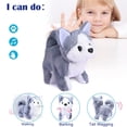 thumbnail image 1 of Chien en Peluche Simulation Électronique Interactif Chiot + Corde de Traction Marche Aboiement Queue Jouets Compagnon pour Enfants, 1 of 8