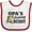 White and Red, variant on Inktastic Opa's Fishing Buddy Boys Baby Bib