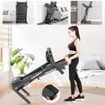 thumbnail image 3 of JK1607 Folding Treadmill for Home with 3.0HP 8MPH Speed, 250lbs, HiFi Bluetooth Speakers, 15 Programs 3 Modes, Foldable Compact Treadmill Walking Running Machine, 3 of 9