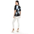 thumbnail image 3 of Blusa escote cruzado Roman Fashion /Juvenil, 6931 (Negro / Azul) negro CH, 3 of 4