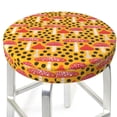 thumbnail image 3 of Fotbe Forest Mushrooms Stool Covers Round,Waterproof Round Bar Stool Covers Bar Chair Covers Washable Stool Cushion Slipcover for 12-14 Inch Chair-, 3 of 7