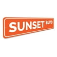 thumbnail image 3 of Sunset Blvd Novelty Sign, Metal Wall Decor - 4x18 inches, 3 of 4