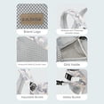 thumbnail image 2 of IULONEE Portabebés, Abrazo acogedor 4 en 1 Portador ergonómico ajustable, Convertible y portátil para llevar al frente y a la espalda para bebés, niños de 12 a 40000mlibras (gris), 2 of 3