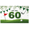 thumbnail image 2 of Grass Design Birthday Banner Golf Theme Green Elements Decoration for Outdoor Celebration Adult Party Garden Event Commemoration, 2 of 8