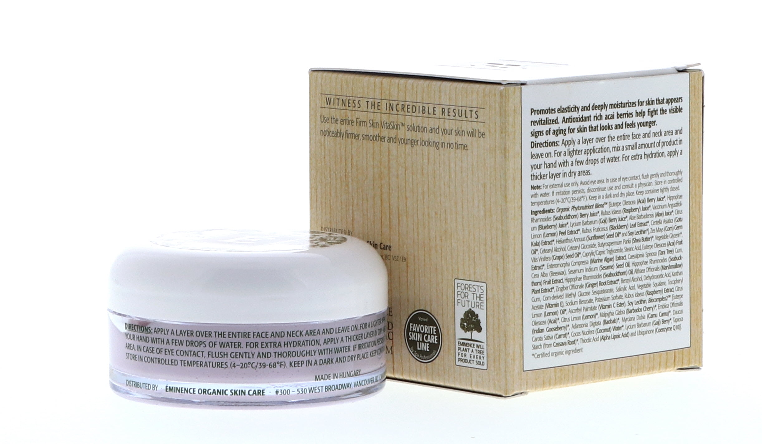 Eminence Organic Skin Care Firm Skin Acai Moisturizer, 2 fl oz