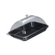 thumbnail image 5 of Soporte para tartas con bandeja para servir postres en forma de cúpula, portátil y elegante, para cubrir alimentos. Negro, 5 of 9