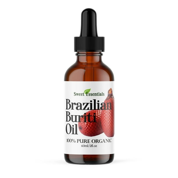Aceite de fruta Buriti Sweet Essentials, 60 ml, 100% orgánico, prensado en frío