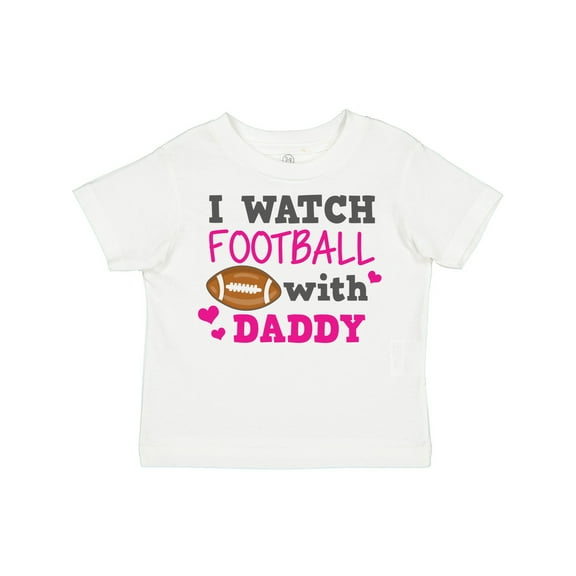 Inktastic I Watch Football with My Daddy Boys or Girls Toddler T-Shirt