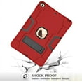 thumbnail image 5 of Cherrry Case for iPad 10.2 Inch Tablet,Hybrid Heavy Duty Shockproof Rugged High Impact Full-Boday Protective Case for Apple iPad 10.2 Inch 7th/8th Generation 2019/2020 Released(Red/Black), 5 of 7