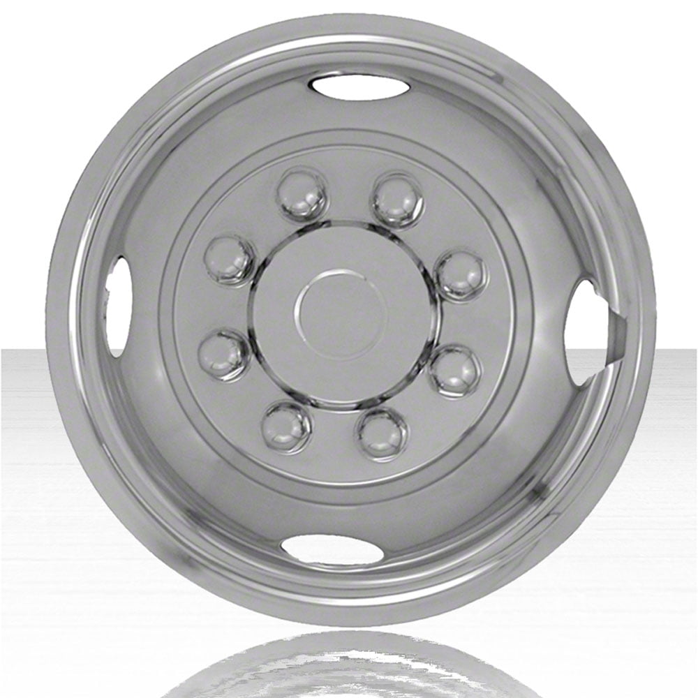 Single Front 16" Polished Stainless Steel Wheel Simulators (Push-on Stainless Steel Wheel Simulators 16