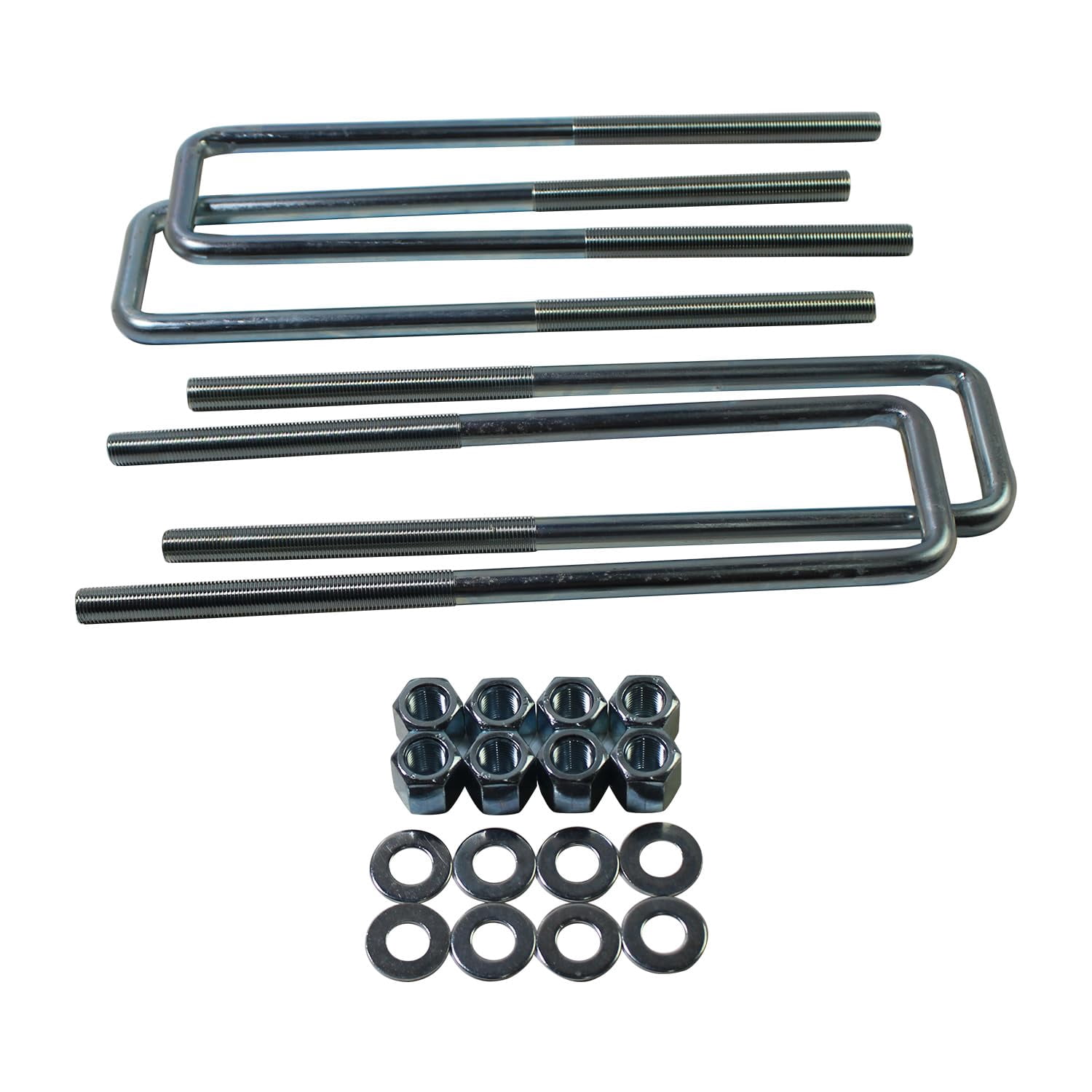 BST BSSP 12.5" Extended Square U-Bolts Kit for 2.5" Wide 9/16" Bolt Leaf Springs Compatible with 1988-2019 Chevy Silverado 1500 GMC C1500 Sierra 1500