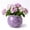 Lavender Purple, variant on EFISPSS Hand-Patted Glaze Self Watering Ceramic Planter with Inner Clay Pot, 6 Inch Terracotta Orange African Violet Pots, Indoor Herb & Plant Pot, Home Decor
