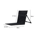 thumbnail image 3 of Cojín de asiento plegable ligero para silla trasera portátil para césped de patio (negro), 3 of 6