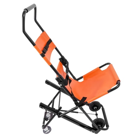 TFCFL 180kg/397 lbs Portable Manual Stair Chair Foldable Emergency Transport Stair Chair w/ Wheels