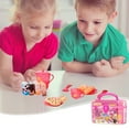 thumbnail image 1 of ABPWLY Tea Party Pretend Play Kitchen Set Simulation High Tea Food Utensils Social Skills Storage Box Role Play Gift for Kids 25PCS 7.9x3.9in, 1 of 6